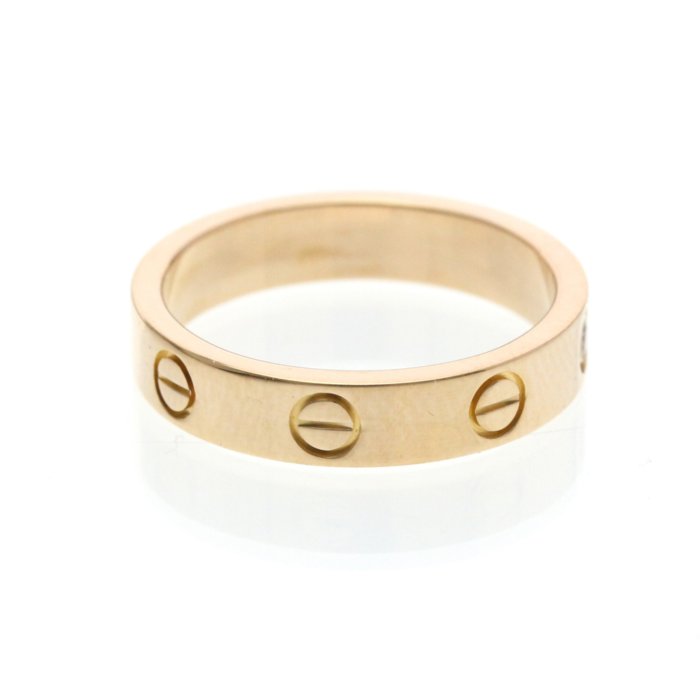 CARTIER 18k Gold Diamond Love Ring - Picture 4 of 9